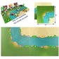 Taken All Grassland Rivers Baseplate - 10" x 10", Multicolor ABS Plastic, Perfect for City Roads Building Blocks (1 Straight + 1 Curve)