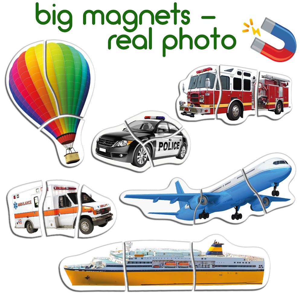 Magdum Transport Magnetic Puzzles For Kids Ages 3-5 - Toddler Puzzle - Travel Toys For Kids Ages 3-5 - Magnetic Travel Games Baby Puzzle Kids Puzzle Toys - Puzzle For Preschooler Magnet Puzzles Games