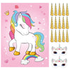 Astaron Pin The Horn On The Unicorn Birthday Party Game With 30 Horns For Unicorn Party Supplies Favors Girls Rainbow Party Decorations, Pin The Tail Game For Christmas