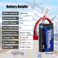 URGENEX 7.4V 2200mAh Lipo Battery 50C(Burst 80C) High Discharge Rate RC Batteries Deans T Plug with 1 to 2 USB Charger Fit for R
