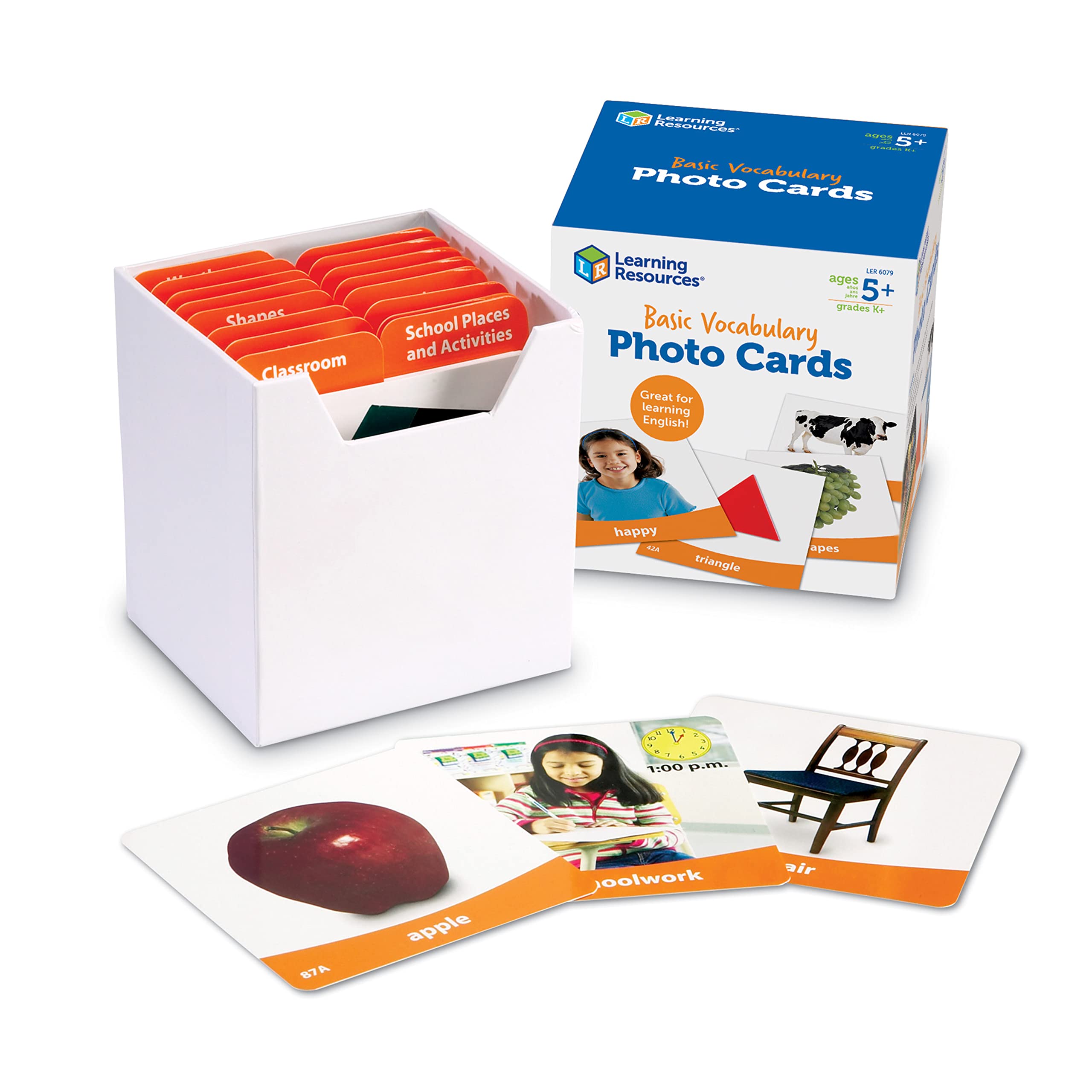 Boy Learning Cards Learning Resources Basic Vocabulary Photo Cards, Vocabulary/Phonics ...