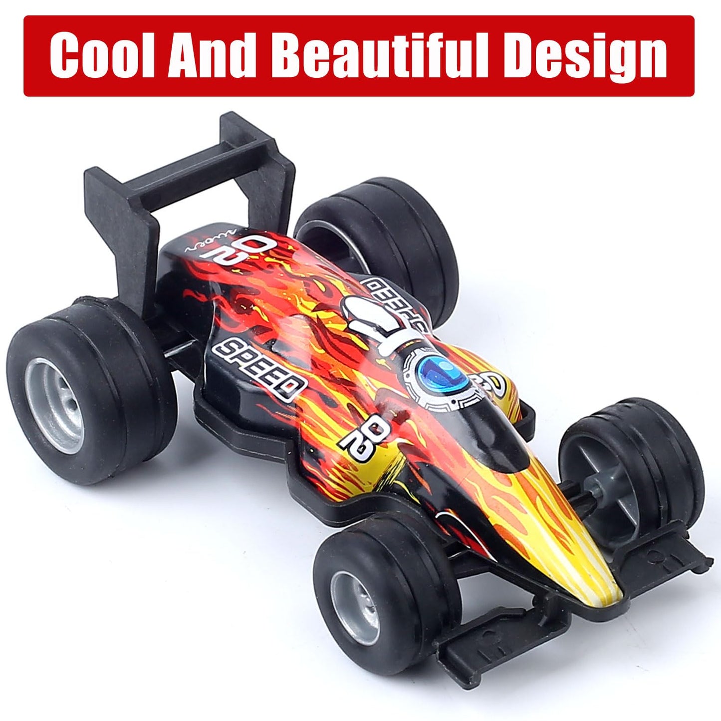 Zohanindl Pull Back Cars Toy Model Set 12Pack 1:43, Small Race Cars Wind Up Racing Car, Easter Stuffing, Cake Tops, For Toddlers