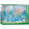 EuroGraphics Map of The World Puzzle, Multicolor, Cardboard, Model 8220-0557