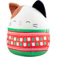 Squishmallows Original 10-Inch Cam The Cat - Official Jazwares Christmas Plush - Collectible Soft & Squishy Kitty Stuffed Animal