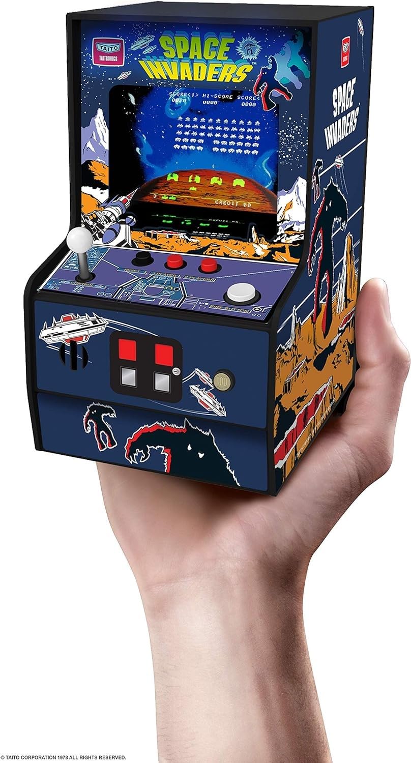 My Arcade Space Invaders Micro Player: Mini Arcade Machine Video Game  Fully Playable  6.75 Collectible enhanced Edition
