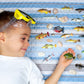 Toy Fish Factory American Angler Toy Fish Set - Miniature Largemouth Bass, Crappie, Bluegill, Catfish, Striped Bass - Multicolor, Plastic