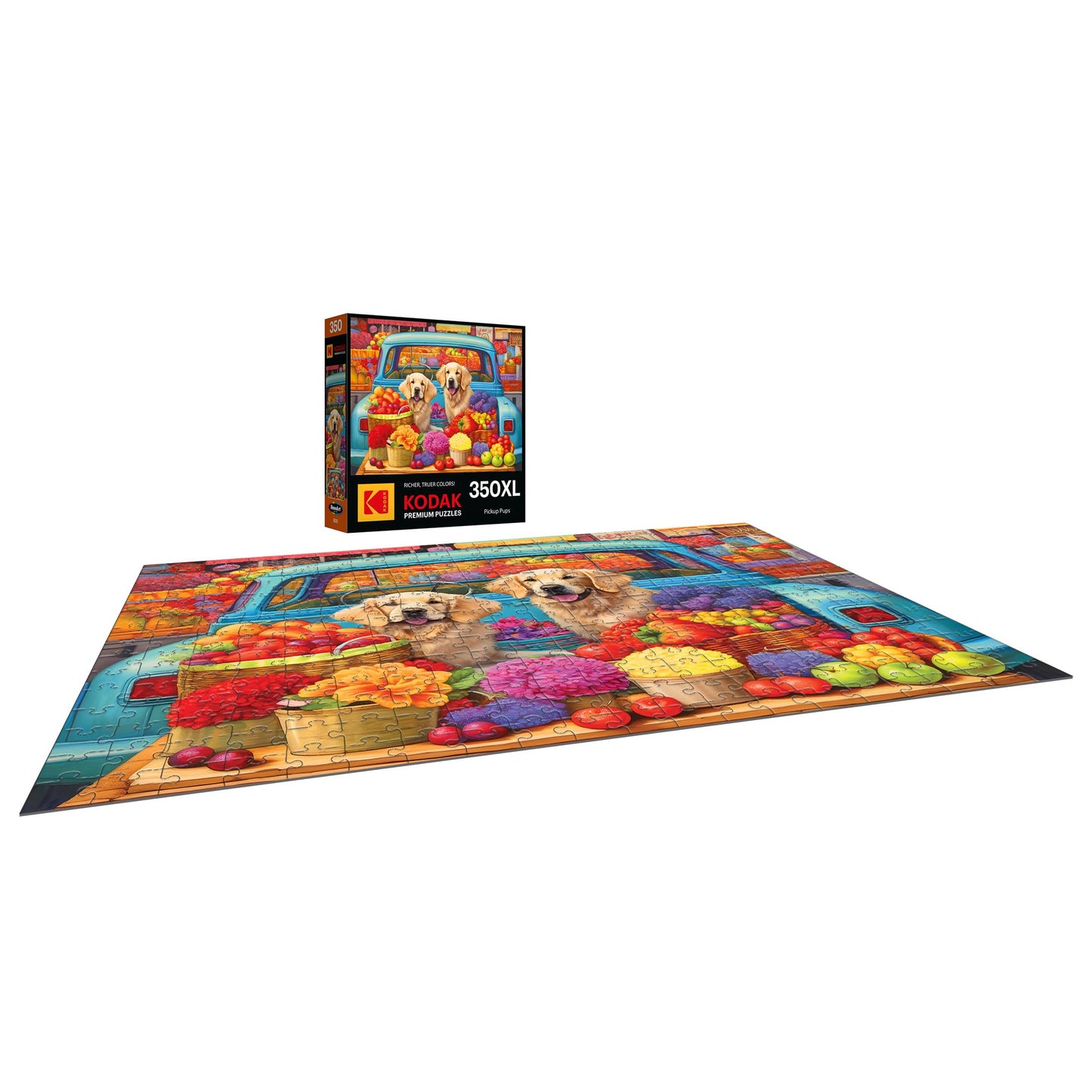Roseart - Kodak Premium - Pickup Pups- 350 Piece Jigsaw Puzzle For Adults