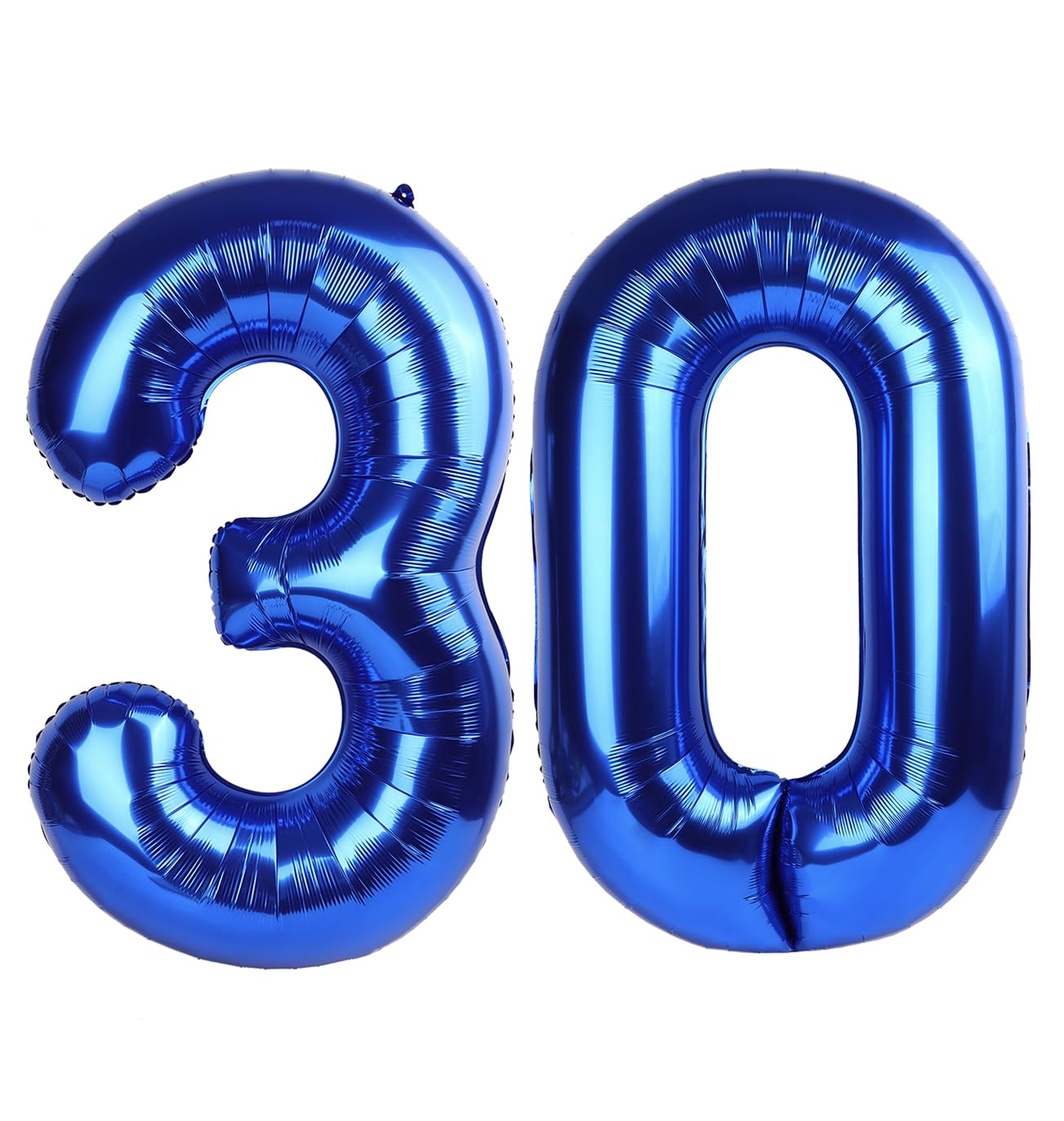 IWERP Navy Blue Number 30 Balloon, 40 Inch Foil Mylar, 30th Birthday Decorations for Men & Women