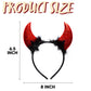 Spooktacular Creations Halloween Devil Horns Headband Red Demon Headwear  Costume Accessories for Kids Girls Women Halloween Party Favors  Cosplay Costume