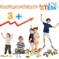 Kutoi Stem Toys - 167 Pcs Building Blocks Set With Wheels Stem Building Toys - Ideal Stem Toys For 5 Year Old - Educational And