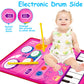2 In 1 Musical Toys For Toddlers 1-3 Piano Keyboard & Drum Mat, Music Sensory Play Mat Baby Toys For 1 Year Old Developmental Toddler Girl Toy Age 1-2 Birthday Gifts For 1 2 Year Old Girls Present
