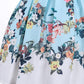 Cosplay Life Floral Dress for Girls and Young mature-themeds Fashion Flower Waistline Kids Party Festival Dress Ages 5-9 Years Old (Mint Green  5YRS)