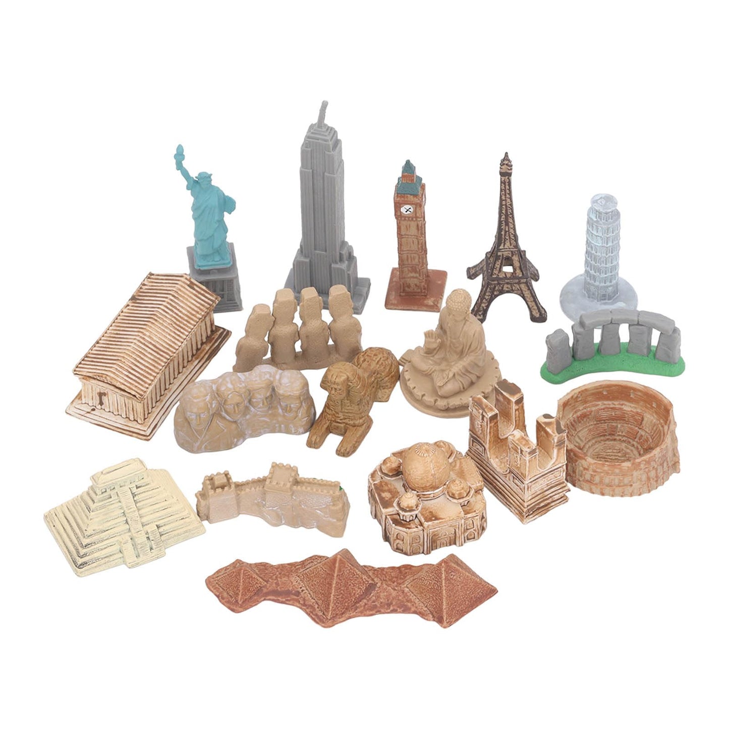 Miniature Ancient Buildings Toys 17Pcs Miniature Ancient Buildings Miniature City Landmarks Toys Around The World City Miniature