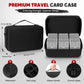 Rhcom Graded Card Case - Eva Hard Case With 6 Clear Storage Boxes 72 Card Board Compatible Graded Card Storage Case For Psa, Csg