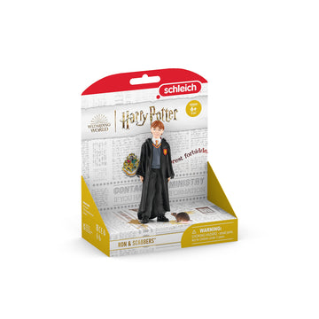 Schleich Wizarding World Of Harry Potter 2-Piece Set With Ron Weasley & Scabbers Collectible Figurines For Kids Ages 6+