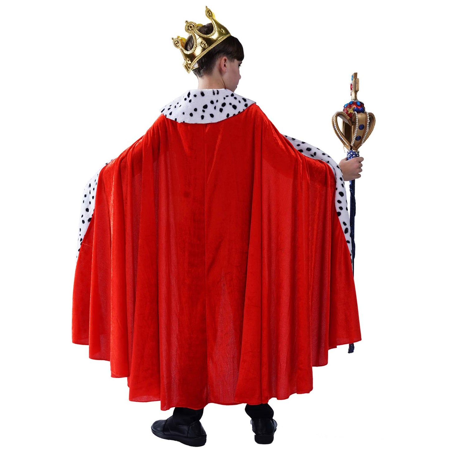 Dsplay Kids Regal King Cape Costume (7-9Y)