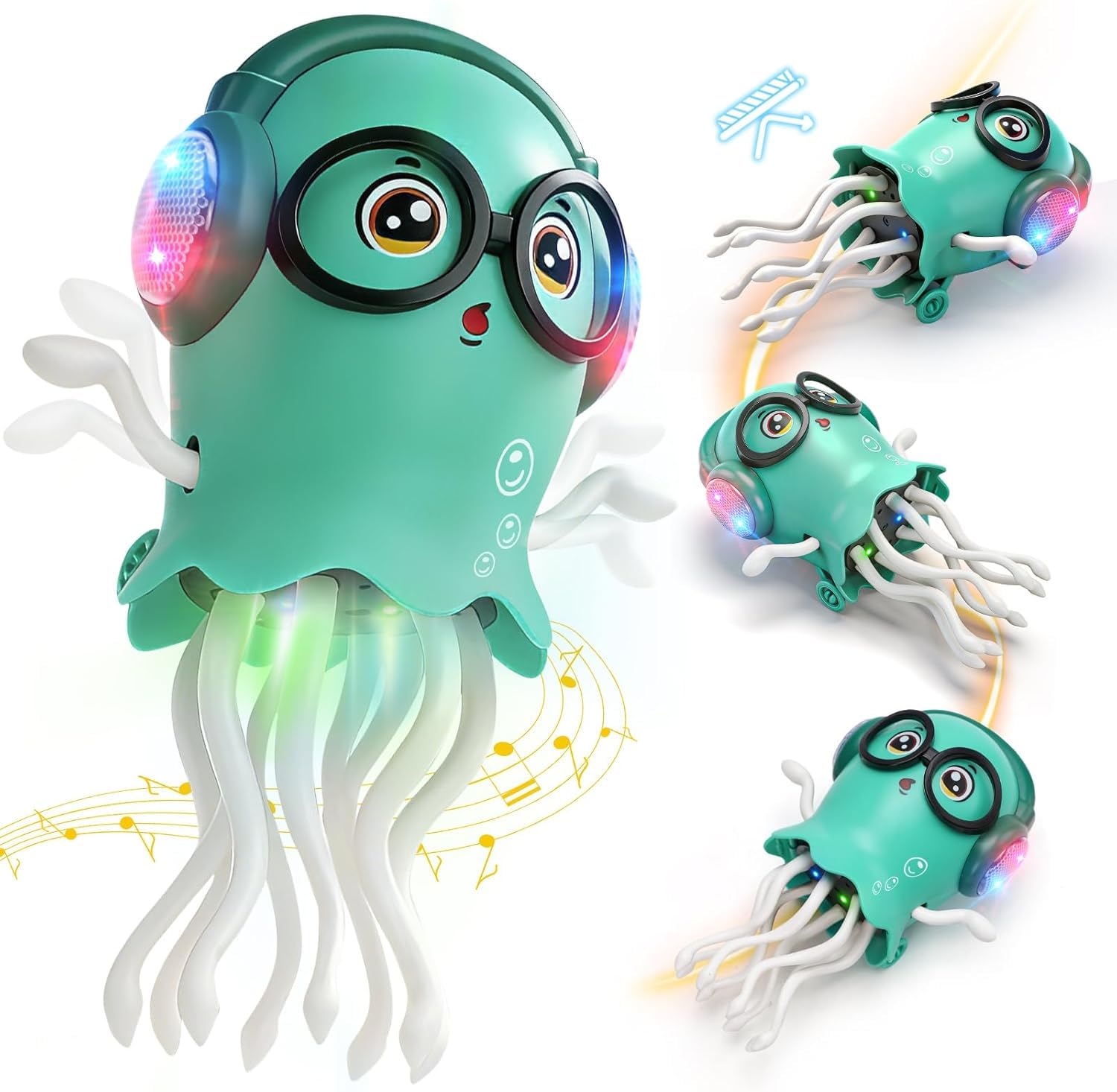 Tazlyn Jelly Fish Toy, Dancing Jellyfish Toy, Dancing Toy For Kids, Moving Toys For Babies 612 Months, Interactive Toy, Musical