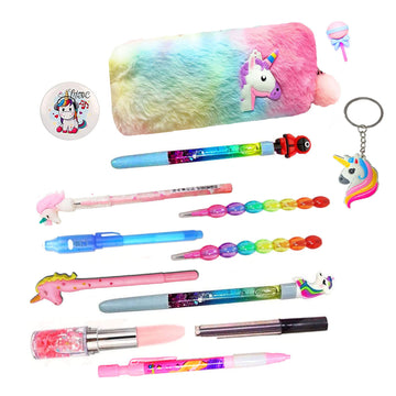 Kobbet Unicorn Stationery Set For Girls Unicorn Return Gifts For Birthday Parties Stationery Set Pencil Box (Style 4) Cotton Mul