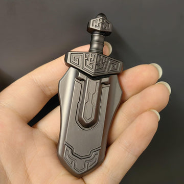 T-Conceal EDC decorative replica blade Decompression Toys Fidget Sliders Fidget Toys Stress Relief for mature-themeds Magnetic Metal Toys Anti-Anxiety Office Desk Toys (Grey)