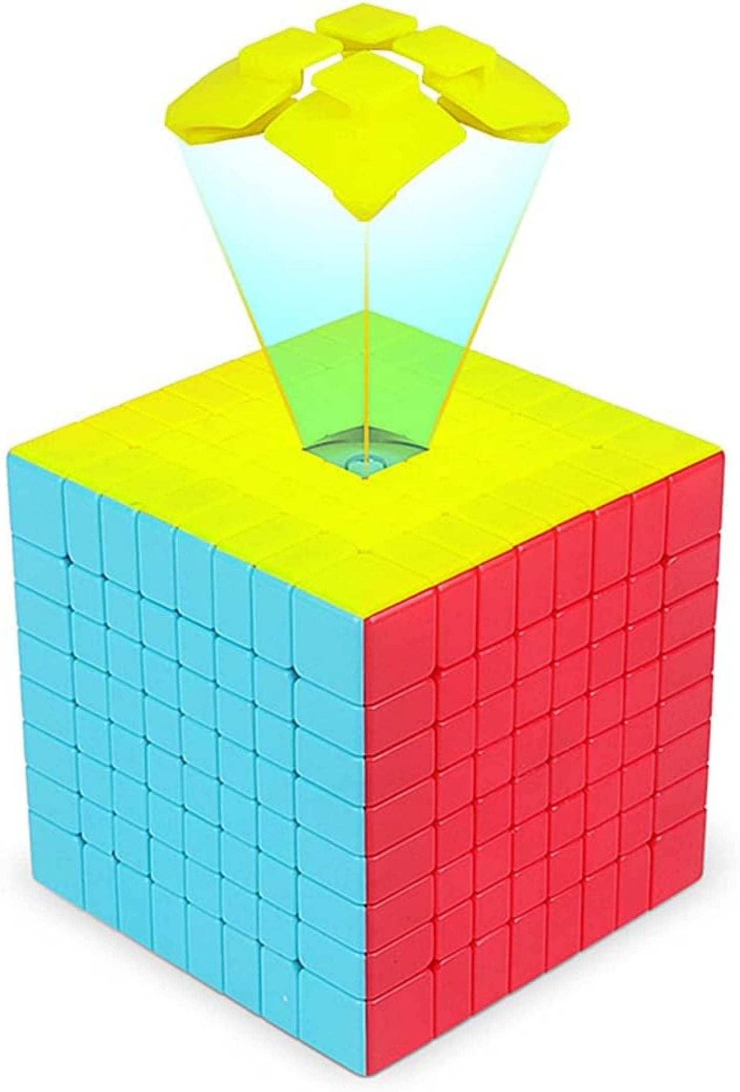 Bokefenuo Qy 8X8 Speed Cube Stickerless Qy Puzzle 70Mm Toys For Kids Magic Cube