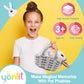 Yonlit Lifelike Plush Pet Bunny Basket Set Realistic Rabbit Stuffed Animal With A Suitable Fabric Pet Bag Cute And Funny Gift For Ester Present Or Stuff Collection 7 Inches (Brown)