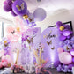 PartyWoo Purple Balloons, 70 Pcs 12 Inch Pastel Purple Balloons, Lilac Balloons, Violet Balloons, Purple Metallic Balloons for P
