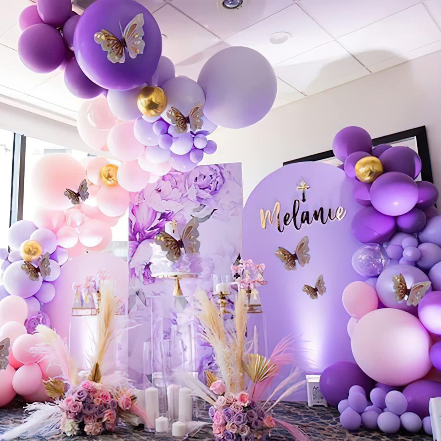 PartyWoo Purple Balloons, 70 Pcs 12 Inch Pastel Purple Balloons, Lilac Balloons, Violet Balloons, Purple Metallic Balloons for P