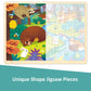 Moinkidz 48 Piece Puzzles For Kids Ages 4-8, Forest Animals Wooden Jigsaw Puzzles For Toddlers 4 Year Old, Preschool Educational Puzzles Ages 3-5 With Puzzle Tray