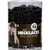 Sparkling Black Metallic Oval Bead Party Necklaces (50 Pcs.) - 30'' - Elegant & Vibrant Accessories - Perfect for Any Occasion