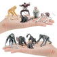 Onest 10 Pieces Mini Monkey Figurines Playset Hand Painted Tiny Monkeys Realistic Detailed Plastic Monkey Figures Toys Small Mon