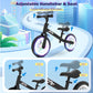 Wetify Colorful Lighting Balance Bike 2 Year Old, 2-5 Year Old Toddler Balance Bike, Adjustable Handlebar & Seat, 2-5 Year Old B