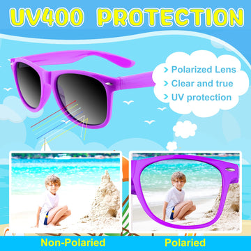 Astaron 12 Pack Party Novelty Sunglasses Bulk Neon Party Favors For Beach Wedding Party Pool Party Supplies, Purple