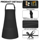 Bouiexye 15 Pack Kids Apron Adjustable Children Apron with 2 Pockets Children Chef Painting Aprons for Cooking Baking Painting C