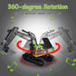 kolegend Remote Control Excavator Toy 16 Inch, 11 Channel RC Construction Vehicles Hydraulic Haulers Digger Toys Gift for 6 7 8
