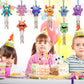 Fennoral 9 Pack Monster Wind Chime Kit For Kids Make Your Own Monster Wind Chimes Wooden Arts And Crafts For Girls Boys Diy Colo