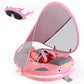 Joyooss Mambobaby Float With Canopy, Never Flip Over Baby Pool Float Float With Canopy Non Inflatable Infant Pool Float, Water F