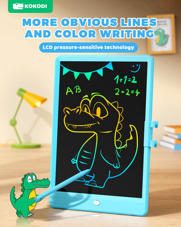 Kokodi Lcd Writing Tablet, Valentines Day Gifts For Kids,10 Inch Colorful Toddler Doodle Board Drawing Tablet, Erasable Reusable Electronic Drawing Pads, Educational And Learning Toys For Kids