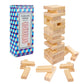 Offelec Wooden Blocks Stacking Tumbling Tower Game For Kids Adults Family 54 Pcs Classic Block Stacking Board Games For Indoor O