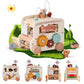 Wooden Activity Cube 8-In-1 Montessori Toys | Multifunctional Early Educational Learning Toys | Activity Cube For Baby Shape Sor