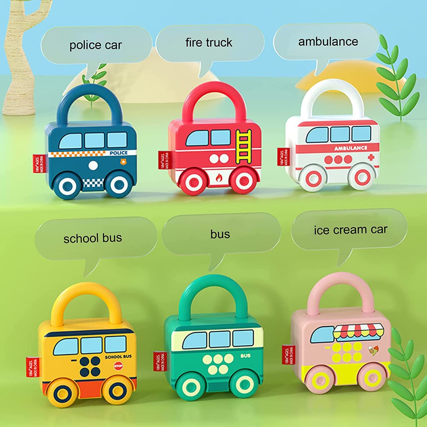 Montessori Educational Toys Learning Games Busy Board - Toddler Car Activities - Baby Sensory Fine Motor Skills Developmental Toys - Gifts For 6 9 12 18 Month Age 1 2 3 4 One Two Year Old Boys Girls