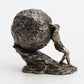Veronese Design 4 3/8 Inch Tall Sisyphus Rolling The Boulder Cold Cast Bronzed Resin Greek Roman Sculpture Collectible Figurine