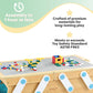 KidKraft Building Bricks Play N Store Wooden Table with 200+ Blocks, Natural, Gift for Ages 3+, Model 17512