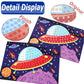 LZHZH Mosaic Sticker Art Sticky DIY Handmade Art Kits for Kids - Sunflower, Butterfly, Sailboat, Woodpecker, hot air Balloon, Ai