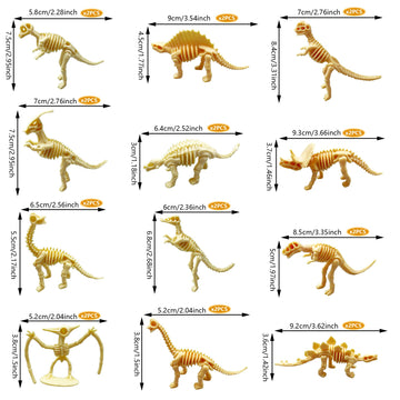 Ppxmeeudc 35Pcs Dinosaur Fossil Skeleton Dinosaur Skeleton Toys Dino Sand Dig Party Favor Decorations