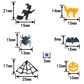Halloween Party Table Scatter Confetti - Pumpkin Spider Webs Foil Metallic Sequins Confetti Trick or Treat Party Sprinkles Confe