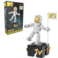 Brickcraft MTV Moon Person Building Set - 510 Pieces, White Plastic, 10.25" Tall - Officially Licensed Collectible Model for Music Fans