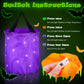 4 Pieces LED Light Up Halloween Buckets Candy Bags Light Up Halloween Trick or Treat Bags Party Favor Bags Multipurpose Reusable