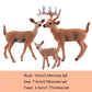 TUPARKA 9Pcs Forest Animals Set  Miniature Figures Woodland Animals Deer Figurine  Dog  Rabbit  Bear Figure Miniature Animals Woodland Cake Toppers