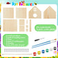 Juexica 4 Pack Wooden Birdhouse Kit DIY Buildable Bird House with Paint and Paintbrushes Art and Crafts Painting Kits for Boys G