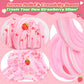 Strawberry Butter Slime, 7 Oz. Scented Slime Kit Toys Cute Preppy Stuff For Girls Boys Kids, Cool Teen Girls Birthday Gifts Part